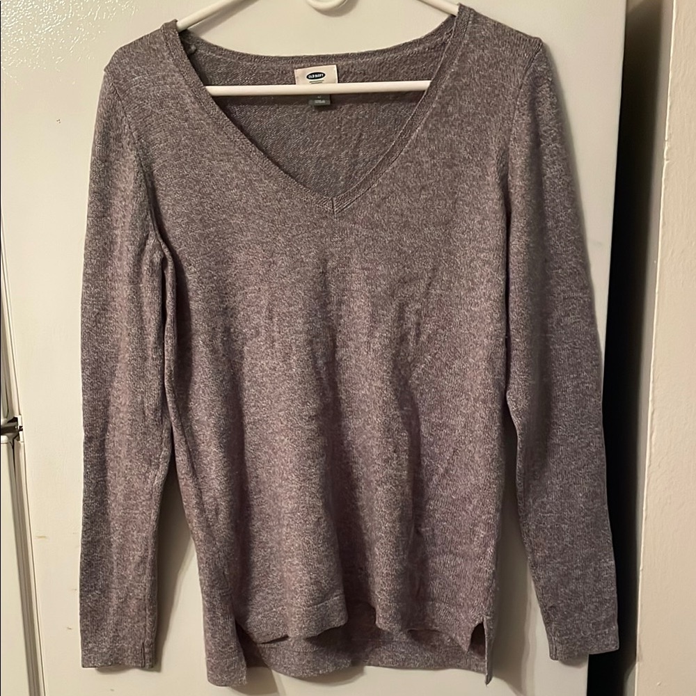 Old Navy Heather Gray Knit Sweater‎ Medium